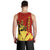 Hawaiian King Kanaka Map Polynesian Men's Tank Top - Royal - Hala Style - AH - Polynesian Pride