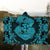 Hawaii Anchor Hibiscus Flower Vintage Hooded Blanket - AH - Blue - Polynesian Pride