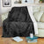 Hawaii Anchor Hibiscus Flower Vintage Premium Blankets - AH - Grey White - Polynesian Pride