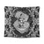 Hawaii Anchor Hibiscus Flower Vintage Tapestry - AH Wall Tapestry Black - Polynesian Pride