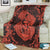 Hawaii Anchor Hibiscus Flower Vintage Premium Blankets - AH - Orange - Polynesian Pride