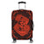 Hawaii Anchor Hibiscus Flower Vintage Luggage Covers - AH - Orange Black - Polynesian Pride