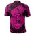 Hawaii Anchor Hibiscus Flower Vintage Polo Shirt Pink - Polynesian Pride