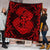 Hawaii Anchor Hibiscus Flower Vintage Premium Quilts - AH - Red - Polynesian Pride
