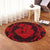 Hawaii Anchor Hibiscus Flower Vintage Round Carpet - AH - Red - Polynesian Pride
