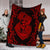Hawaii Anchor Hibiscus Flower Vintage Premium Blankets - AH - Red - Polynesian Pride