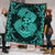 Hawaii Anchor Hibiscus Flower Vintage Premium Quilts - AH - Turquoise - Polynesian Pride