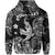 Custom Hawaii Angry Shark Polynesian Zip Hoodie Unique Style Black LT8 - Polynesian Pride