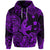 Custom Hawaii Angry Shark Polynesian Hoodie Unique Style Purple LT8 - Polynesian Pride