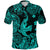 Custom Hawaii Angry Shark Polynesian Polo Shirt Unique Style Turquoise LT8 - Polynesian Pride