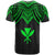 Hawaii T Shirt Polynesian Armor Style Green - Polynesian Pride