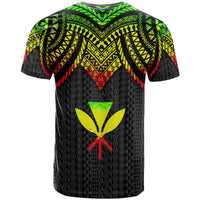 Hawaii T Shirt Polynesian Armor Style Reagge - Polynesian Pride