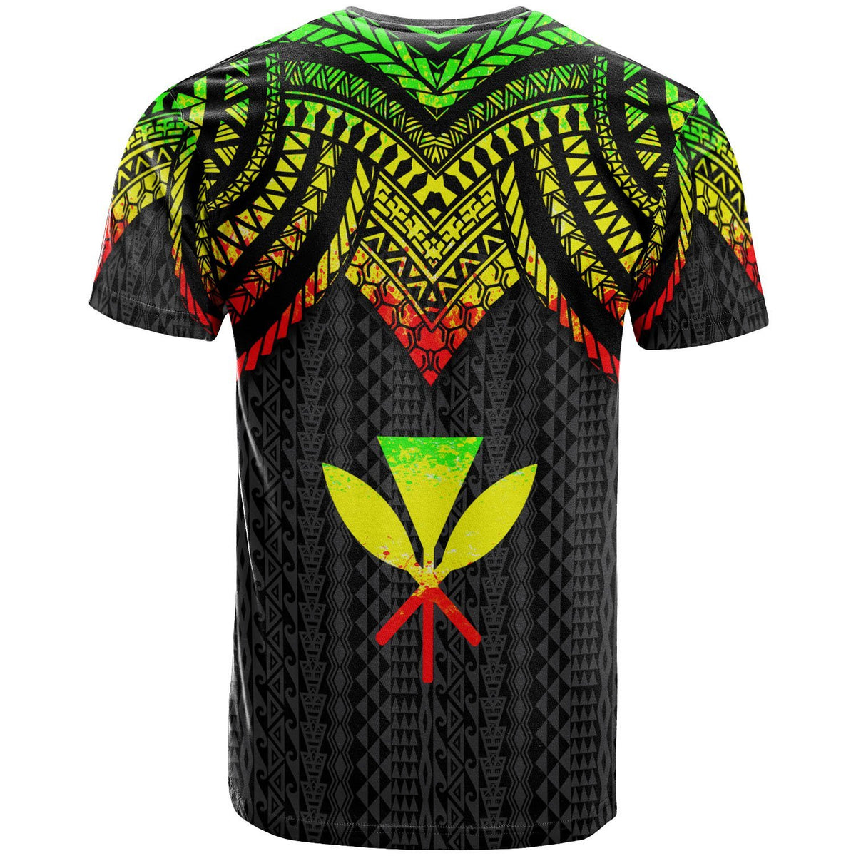 Hawaii T Shirt Polynesian Armor Style Reggae - Polynesian Pride
