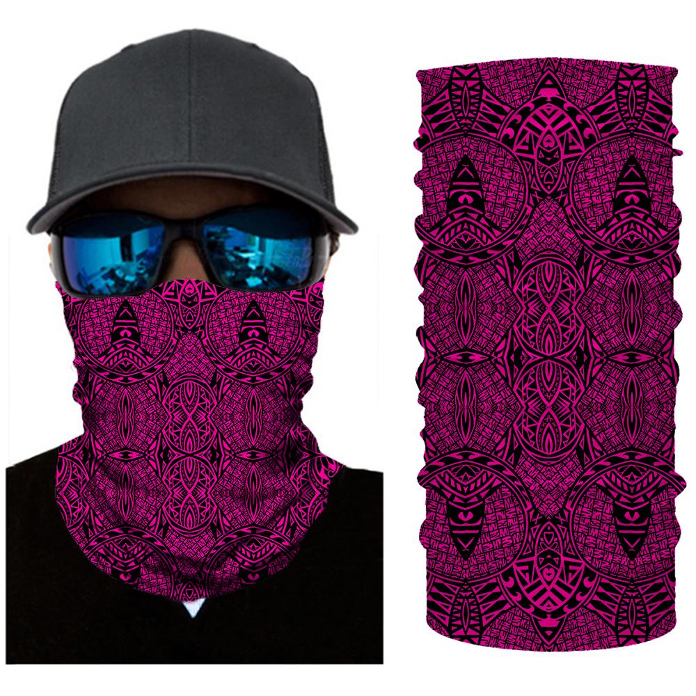 Hawaii Bandana Polynesian Lauhala Mix Pink - Polynesian Pride