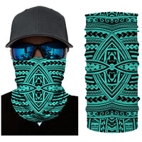 Hawaii Bandana Polynesian Seamless Turquoise - Polynesian Pride