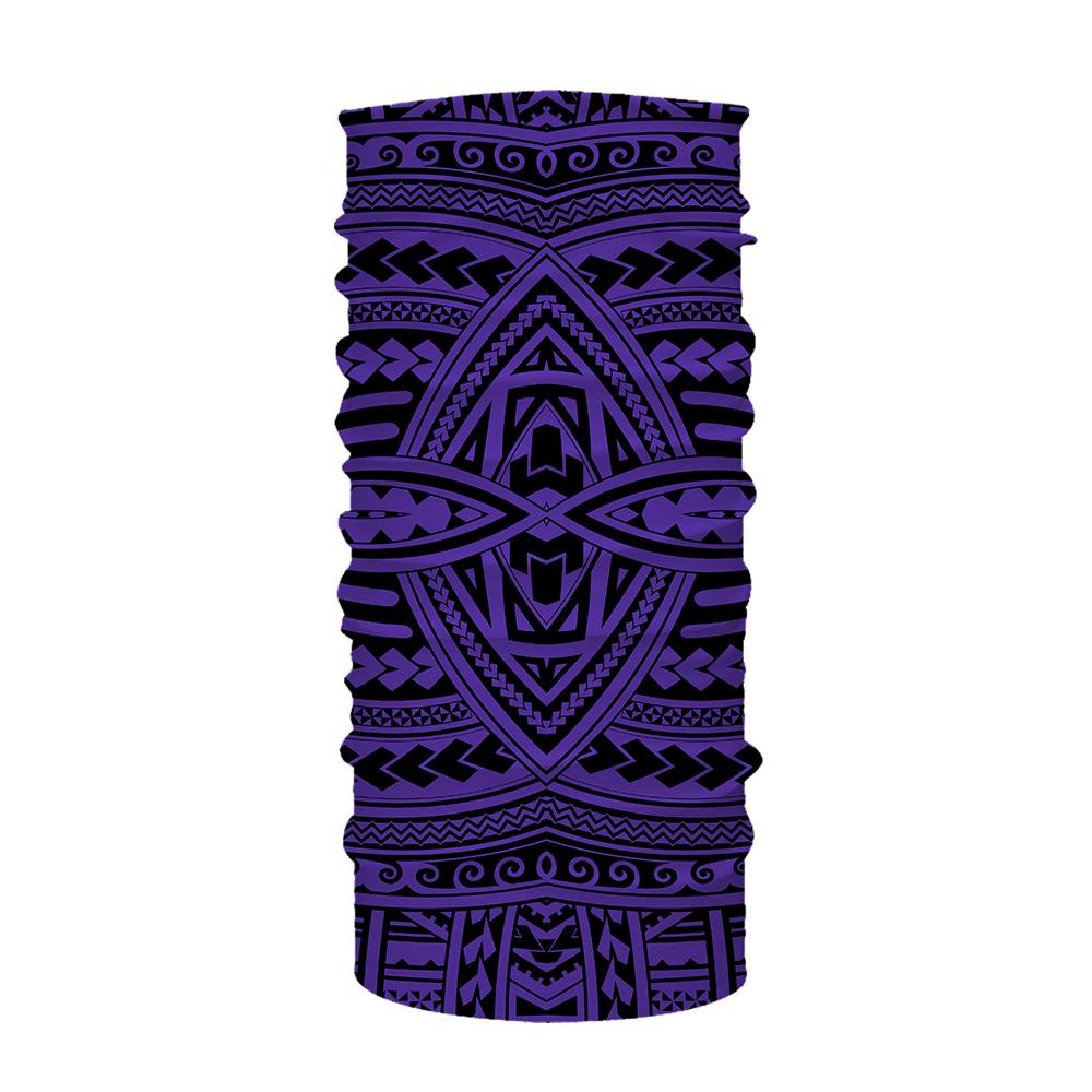 Hawaii Bandana Polynesian Seamless Violet One Size Purple - Polynesian Pride