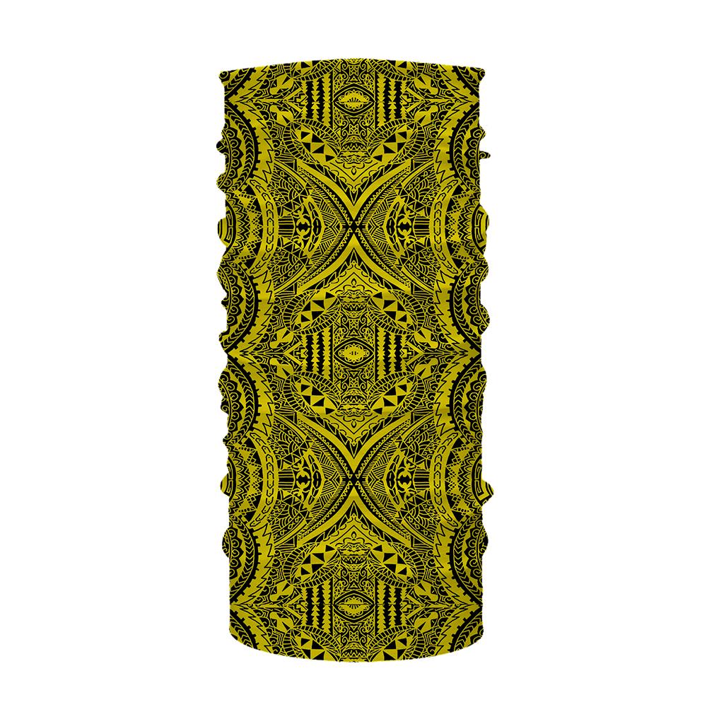 Hawaii Bandana Polynesian Symmetry Yellow One Size Yellow - Polynesian Pride