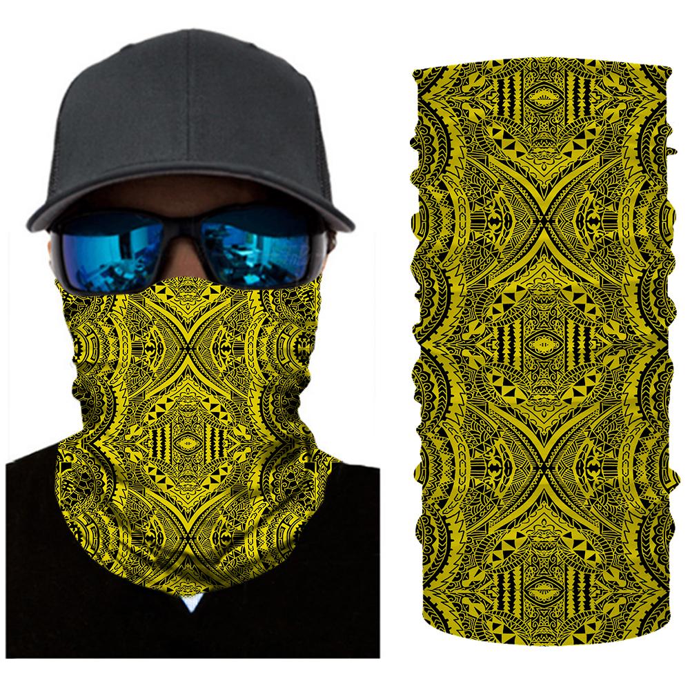 Hawaii Bandana Polynesian Symmetry Yellow - Polynesian Pride