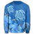 Hawaii Blue Hibiscus Turtle Polynesian Sweatshirt - AH - Polynesian Pride