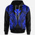 Hawaii Hoodie Polynesian Lion Head Blue Style Unisex Blue - Polynesian Pride