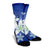 Hawaii Blue Plumeria Crew Socks - AH - Polynesian Pride