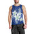 Hawaii Blue Plumeria Tank Top - AH Black - Polynesian Pride