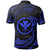 Hawaii Polynesian Custom Polo Shirt Blue Tribal Wave - Polynesian Pride