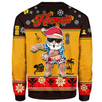 Hawaii Christmas Sweatshirt - Santa Claus Polynesian Tattoo - Polynesian Pride