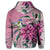 Hawaii Clematis Humming Bird Zip Hoodie - Polynesian Pride