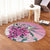 Hawaii Clematis Humming Bird Round Carpet - AH - Polynesian Pride