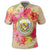 Hawaii Coat Of Arm Hibiscus Polo Shirt - Polynesian Pride