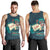 Hawaii Custom Personalized Men's Tank Top - Tiki DJ Party Green - Polynesian Pride