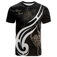 Hawaii Custom T Shirt Scorpio Tribal Pattern Style Gold Unisex Art - Polynesian Pride