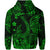 Custom Hawaii Fish Hook Polynesian Zip Hoodie Unique Style Green LT8 - Polynesian Pride