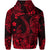 Custom Hawaii Fish Hook Polynesian Zip Hoodie Unique Style Red LT8 - Polynesian Pride