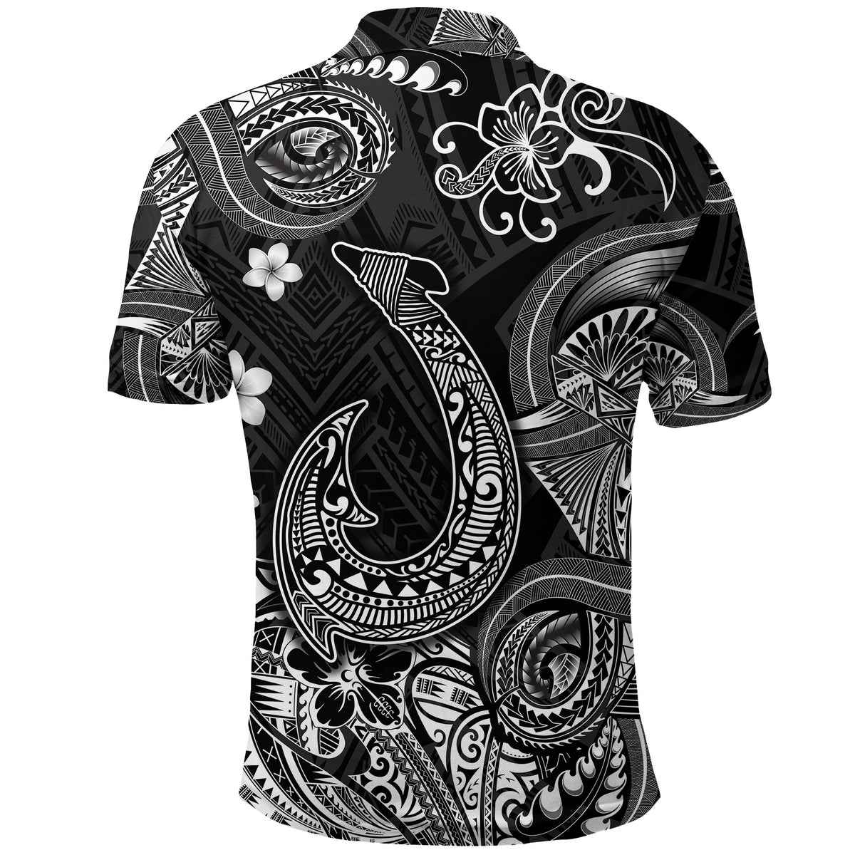 Hawaii Fish Hook Polynesian Polo Shirt Unique Style Black LT8 - Polynesian Pride
