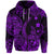 Custom Hawaii Fish Hook Polynesian Zip Hoodie Unique Style Purple LT8 - Polynesian Pride