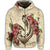 Hawaii Fish Hook Hibiscus Plumeria Polynesian Zip Hoodie - Polynesian Pride