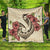 Hawaii Fish Hook Hibiscus Plumeria Polynesian Premium Quilts - AH Black - Polynesian Pride