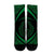 Hawaii Fish Hook Polynesian Crew Socks - Circle Style Green - AH - Polynesian Pride