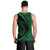 Hawaii Fish Hook Polynesian Tank Top - Circle Style Green - AH - Polynesian Pride