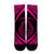 Hawaii Fish Hook Polynesian Crew Socks - Circle Style Pink - AH - Polynesian Pride