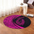 Hawaii Fish Hook Polynesian Round Carpet - Circle Style Pink - AH - Polynesian Pride