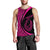 Hawaii Fish Hook Polynesian Tank Top - Circle Style Pink - AH Black - Polynesian Pride