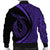 Hawaii Fish Hook Polynesian Bomber Jacket - Circle Style Purple - AH - Polynesian Pride