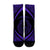 Hawaii Fish Hook Polynesian Crew Socks - Circle Style Purple - AH - Polynesian Pride