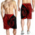 Hawaii Fish Hook Polynesian Men's Shorts - Circle Style Red - AH - Polynesian Pride