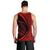 Hawaii Fish Hook Polynesian Tank Top - Circle Style Red - AH - Polynesian Pride