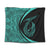 Hawaii Fish Hook Polynesian Tapestry - Circle Style Turquoise - AH Wall Tapestry Black - Polynesian Pride