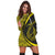 Hawaii Fish Hook Polynesian Hoodie Dress - Circle Style Yellow - AH - Polynesian Pride